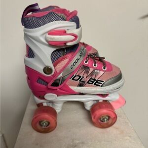 Sowume Adjustable Roller Skates for Girls w lightup wheels